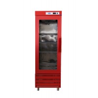 CPG-101-K Dik Tip Gastronorm Buzdolabı - 1 Cam Kapılı Kırmızı