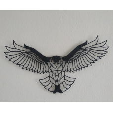 Lazer Kesim Kartal Portresi 80x35cm