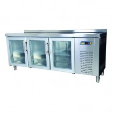 TPG-73-GD Tezgah Tip 3 Cam Kapılı Gastronorm Buzdolabı