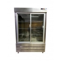 CPG-202-CGD Dik Tip Gastronorm Buzdolabı - 2 Sürme Cam Kapılı Paslanmaz Çelik