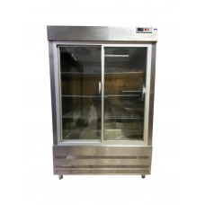 CPG-202-CGD Dik Tip Gastronorm Buzdolabı - 2 Sürme Cam Kapılı Paslanmaz Çelik